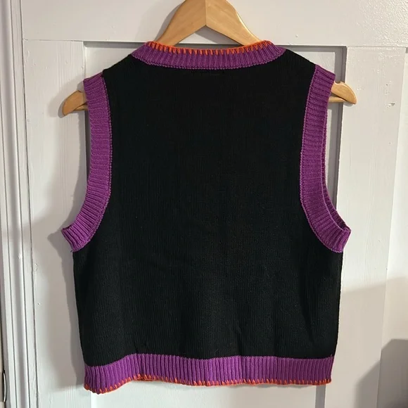 Sanrio My Melody & Kuromi Halloween Sweater Vest Halloween Sanrio Hot Topic M - Picture 4 of 12